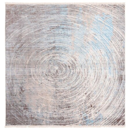 Safavieh 5 x 5 ft. Vintage Persian Power Loomed Square Area Rug Grey & Blue VTP454M-5SQ